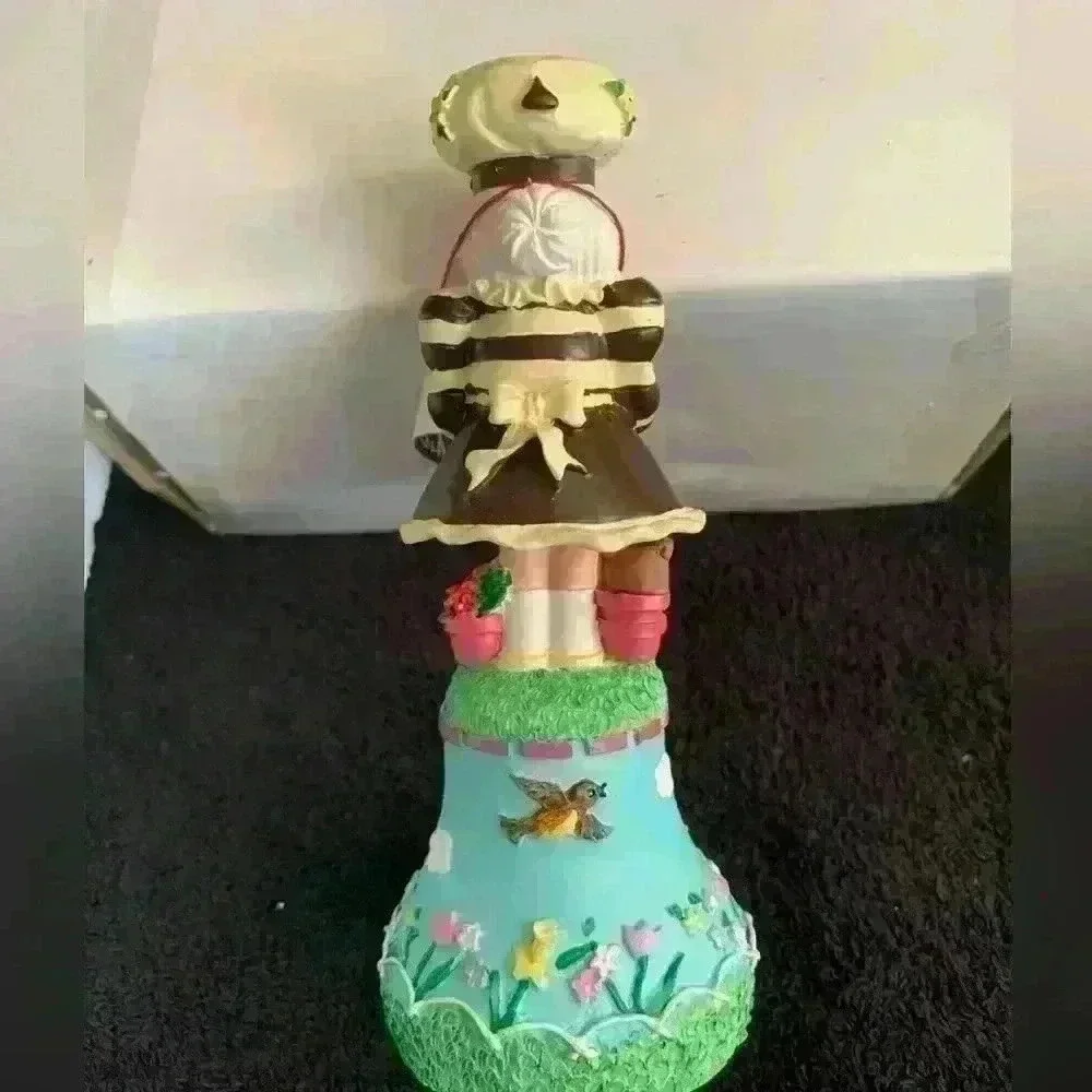 Vintage Set of 2, 2000 Hershey Chocolate World Elf, Summer and Spring Bells